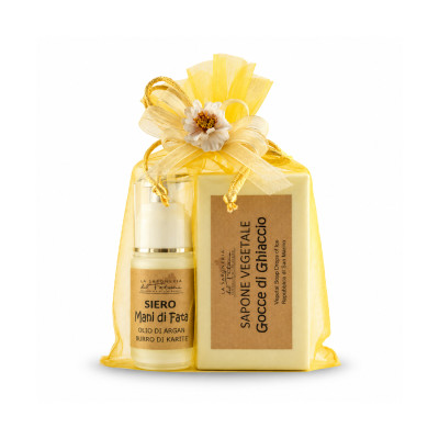Sacchetto Regalo Siero Mani e Sapone Vegetale