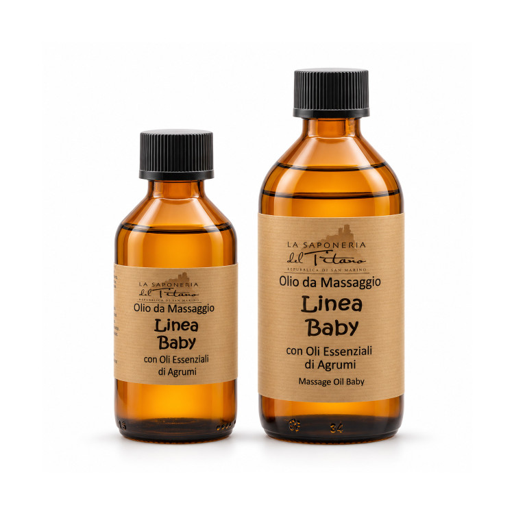 Olio da massaggio con Oli essenziali - Linea Baby
